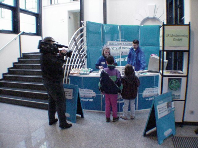 Infostand der Lausitzer Rundschau